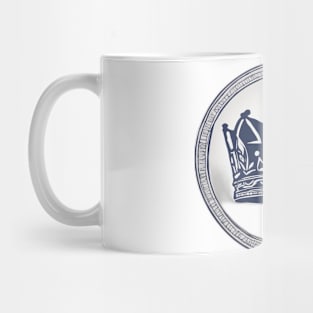 Royal Crown Emblem Design on Dark Background No. 500 Mug